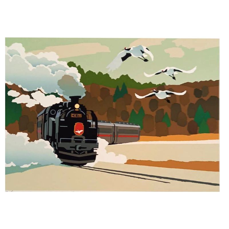 ☆ 藤倉英幸 ☆「 静かな朝に 」 三三シルクスクリーン 新品！