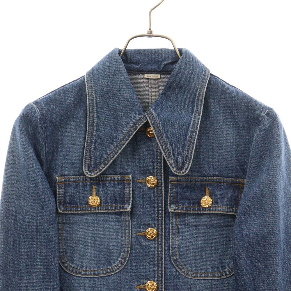 GUCCI (グッチ) コットンデニムジャケット 青 36 644507 XDBJ4