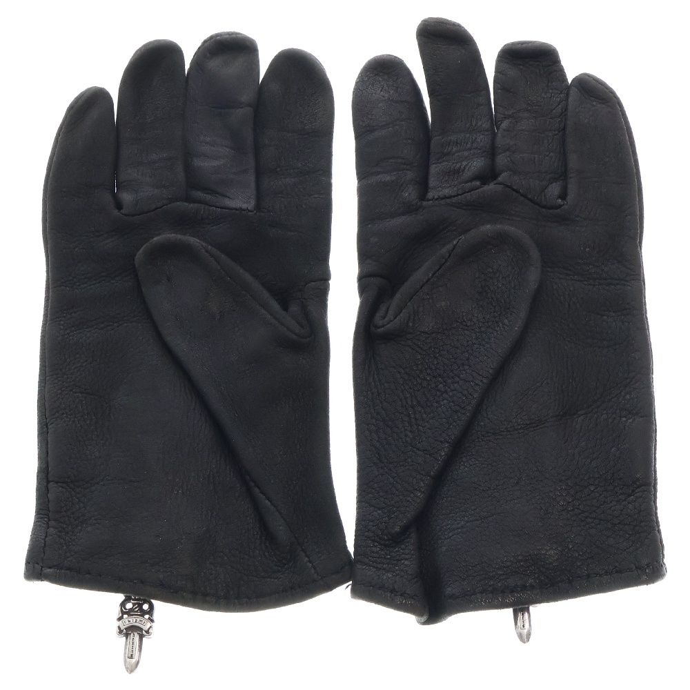 その他】 HEARTS クロムハーツ GLOVE レザーグローブ ホースシューロゴ