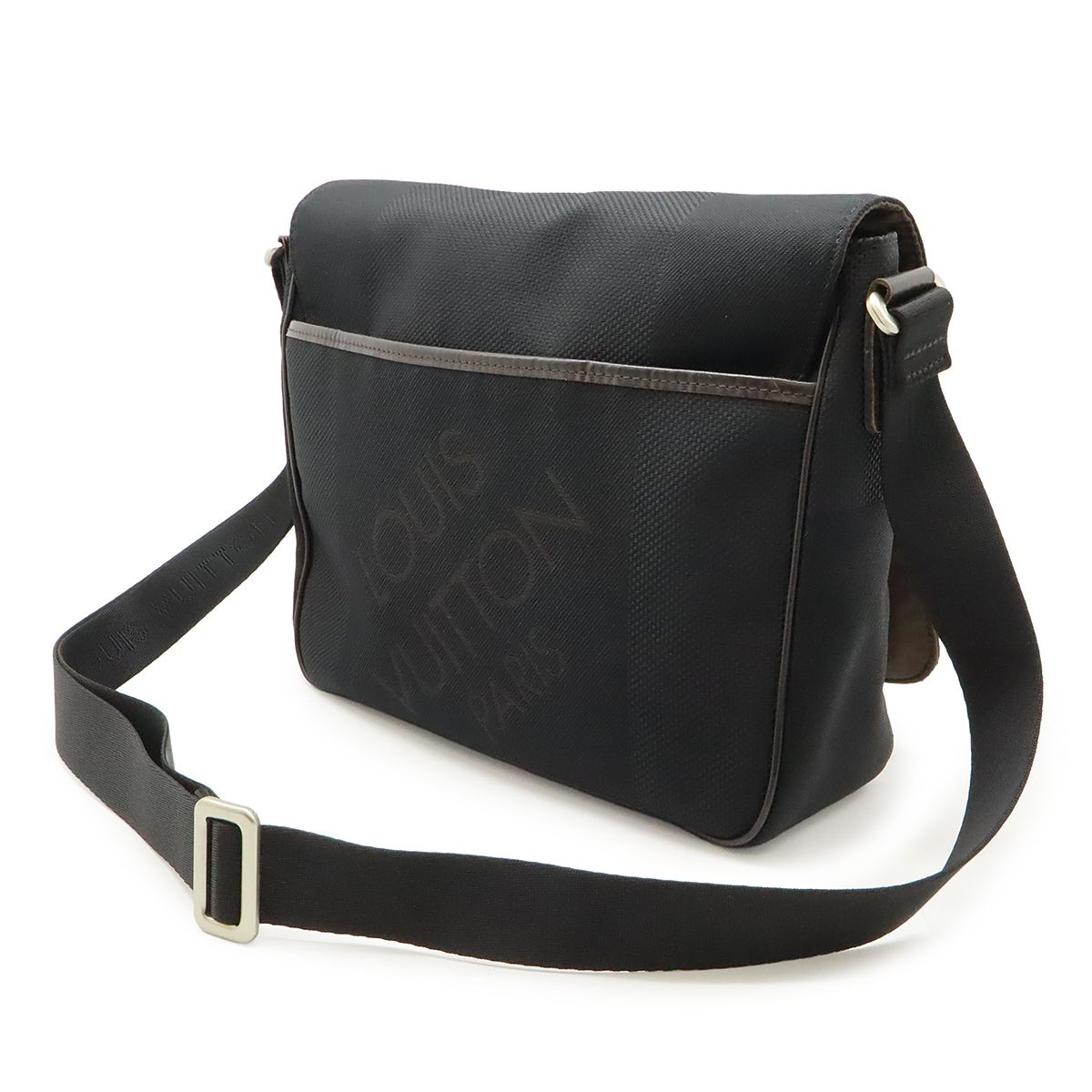 LOUIS VUITTON ルイ ヴィトン ダミエジェアン プチ メサジェ ショルダーバッグ 斜め掛け キャンバス ノワール 黒 ブラック M93618