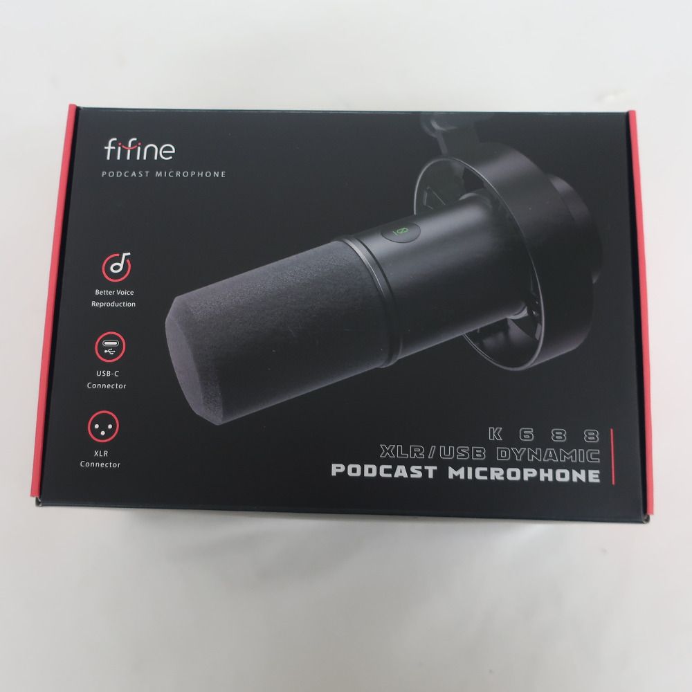 オーディオ機器 FIFINEダイナミックポットキャストマイク k688 - メルカリ