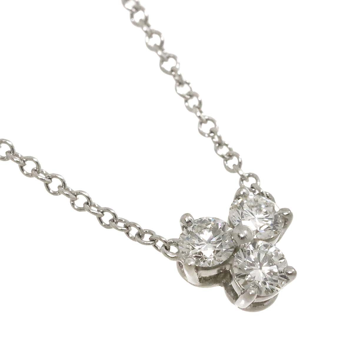ティファニー TIFFANY&CO. アリア ダイヤ 3P ネックレス 41cm Pt  