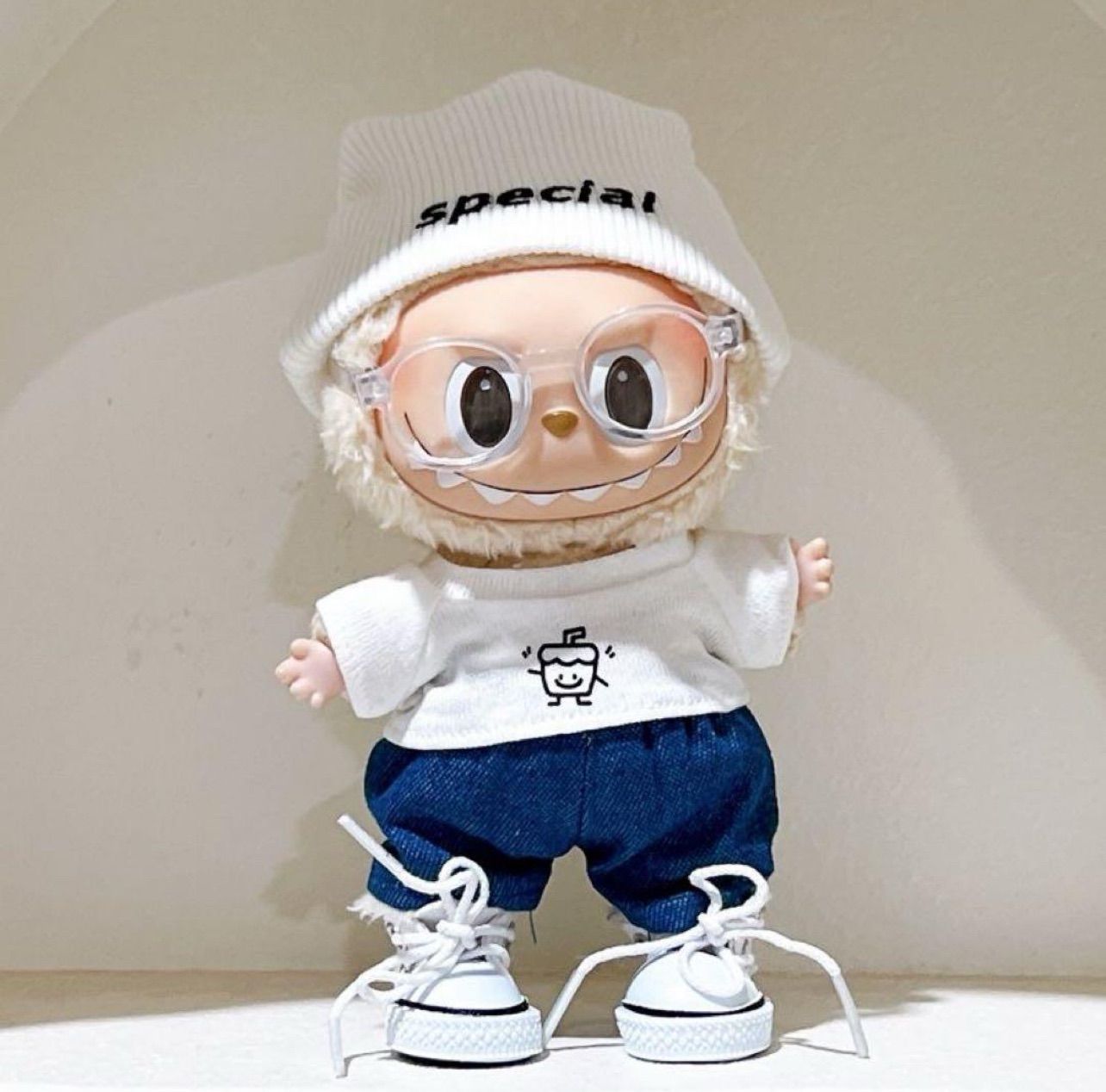 ラブブ　LABUBU ぬいぐるみ　服　ぬい服　15センチ 17センチ 白　黒 楽天市場】【新発売】 labubu ラブブ ぬいぐるみ服 ドレス着せ