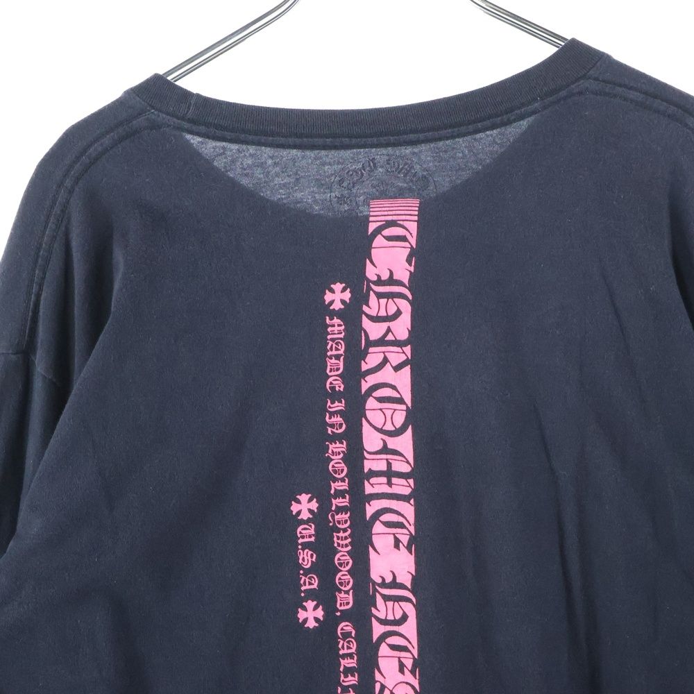 ネオンストライプロゴプリント クルーネック