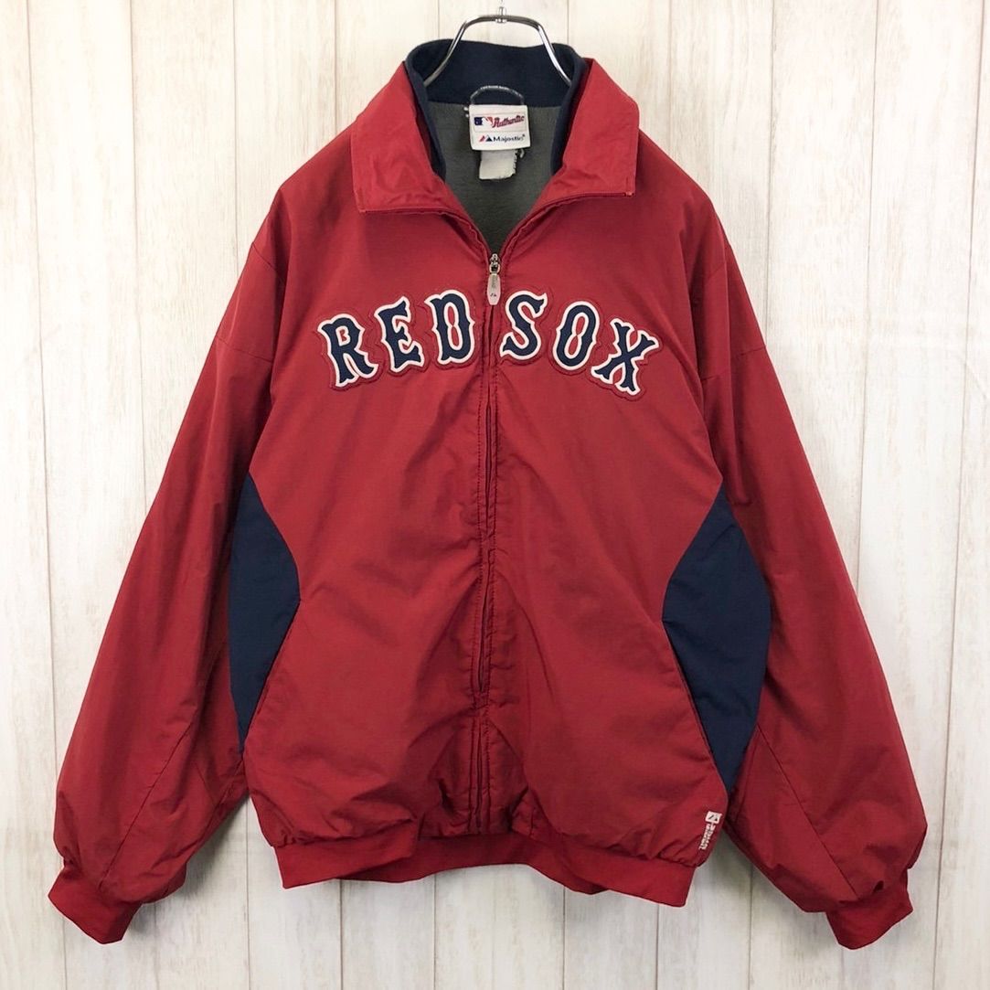 00s MLB ボストン レッドソックス グランドコート majestic - ナイロン 00s MLB ボストン レッドソックス グランドコート majestic - ナイロン