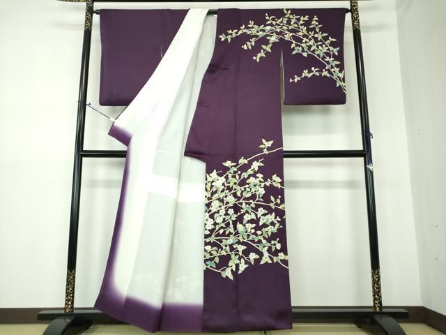 平和屋着物○訪問着 枝垂れ桜 金彩 正絹 逸品 AAAY0182zg