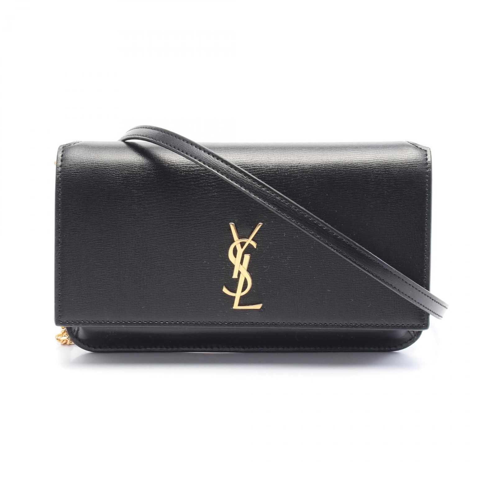 サンローラン SAINT LAURENT ショルダーバッグ モノグラム フォンショルダー 6350950U40J1000 ブラック レザー ショルダーバッグ レディース