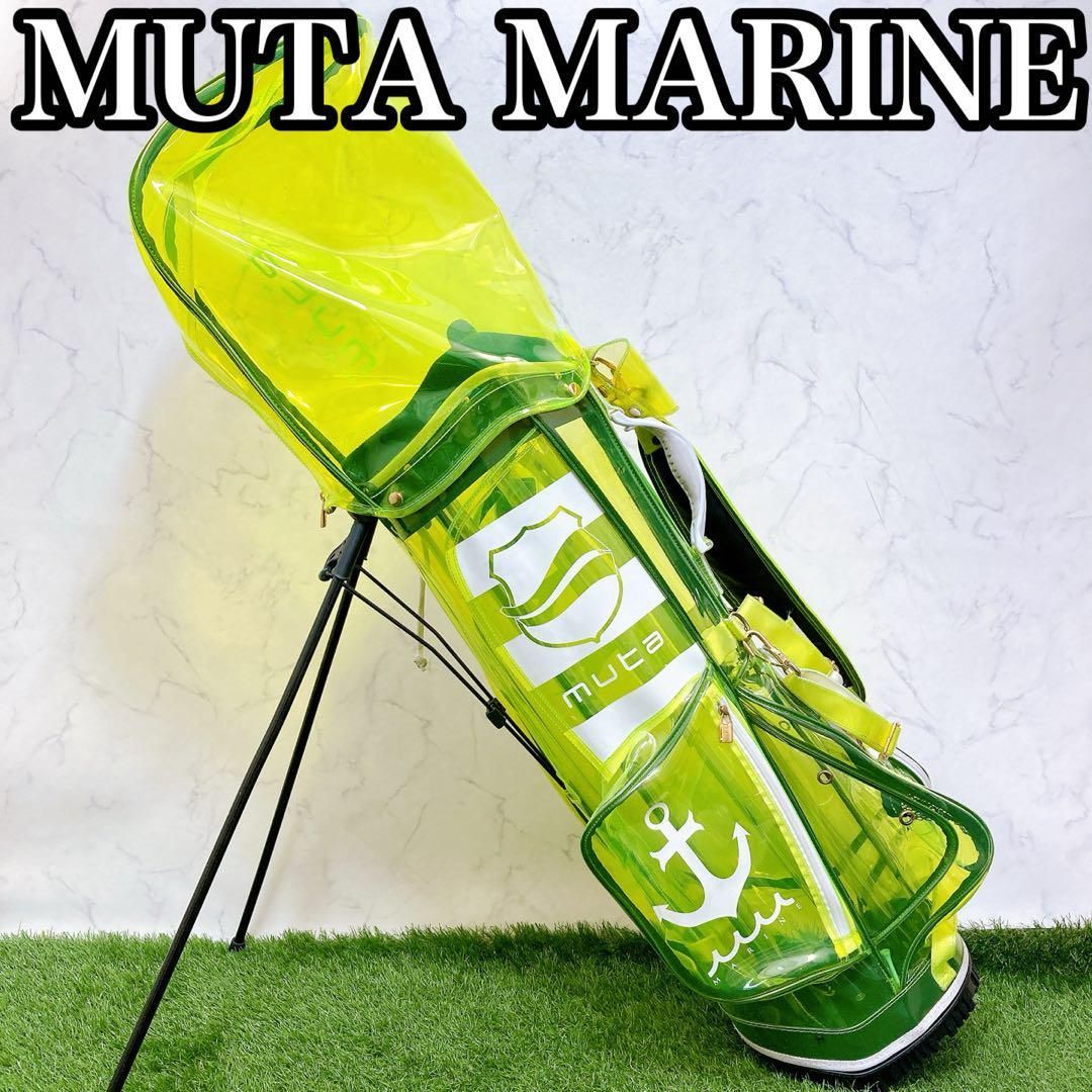 25. ムータマリン　ゴルフ　クリア　キャディバッグ　スタンド式　3点式 25. ムータマリン ゴルフ クリア キャディバッグ スタンド式 3点式