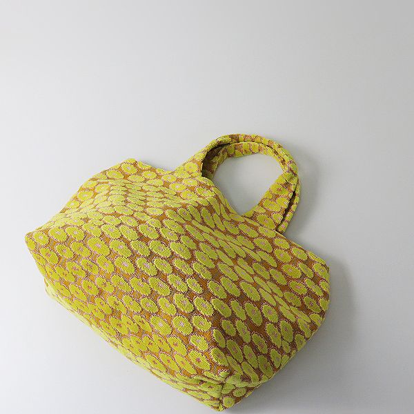 ミナペルホネン　centofiori パイルジャガードショルダーバック小 極美品 mina perhonen ミナペルホネン centofiori パイルジャガード