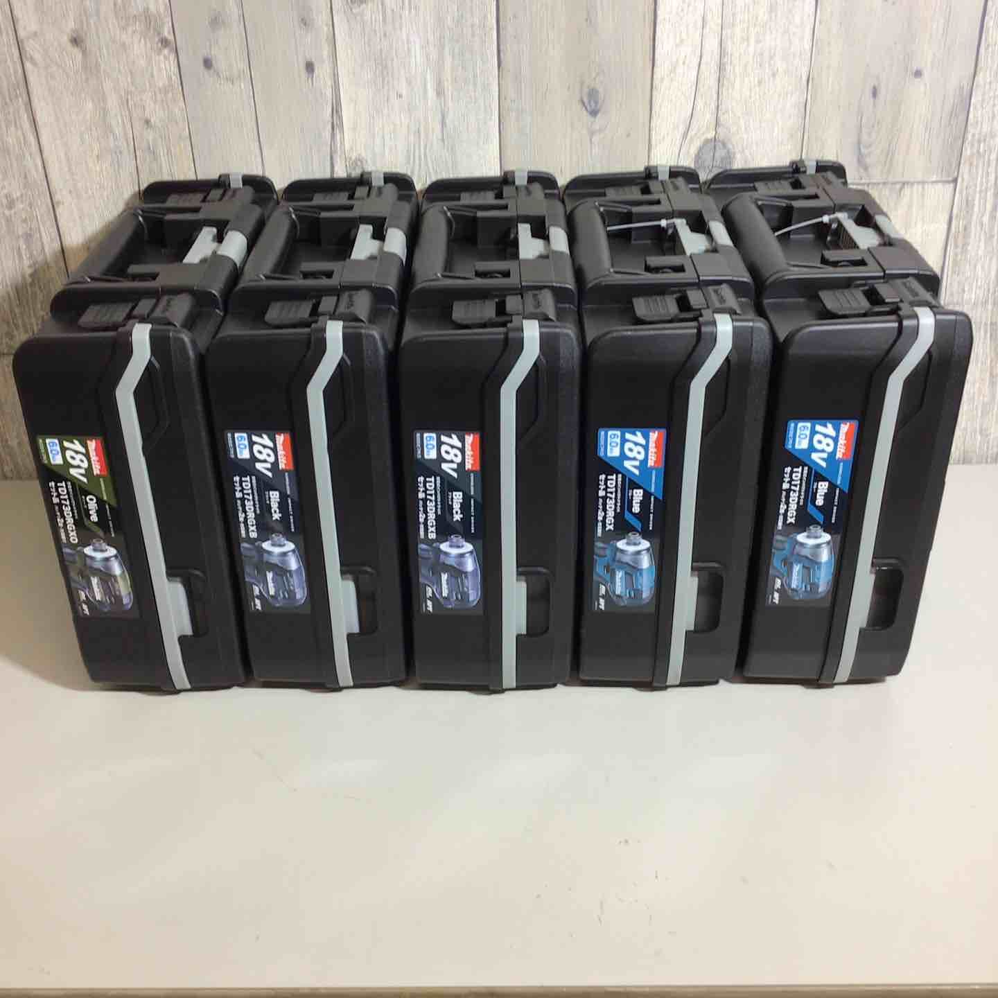♥品 マキタ makita コードレス インパクトドライバー TD173DRGX TD173DRGXB TD173DRGXO 5台セット 青 ブルー 黒 ブラック オリーブ 戸田店