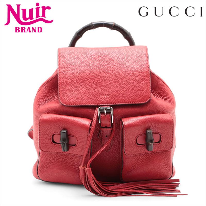 GUCCI バンブー リュック・デイパック GUCCI グッチ リュック・デイパック バンブー レザー - メルカリ