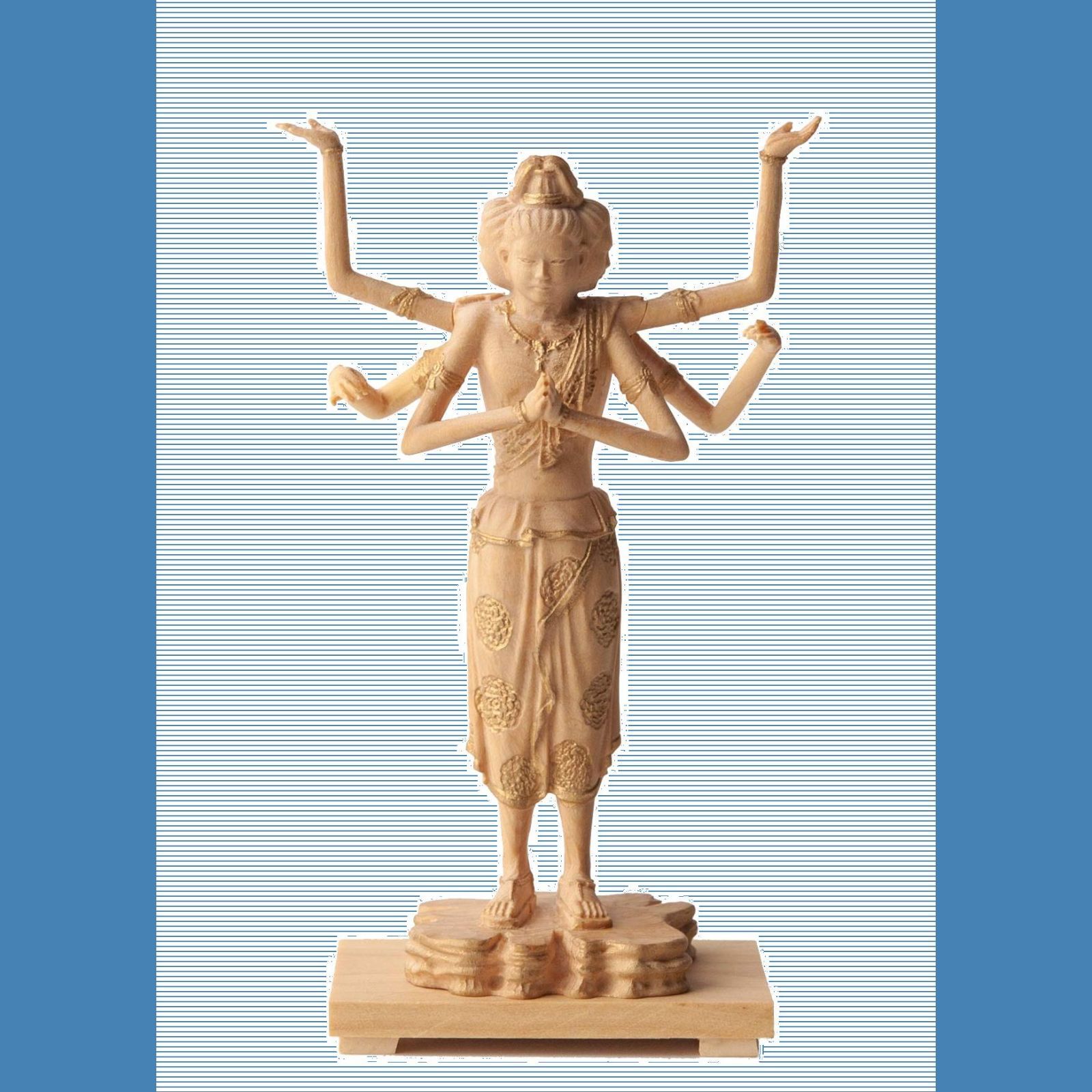 仏像 仏像ワールド（GSBあしゅら （木製：ツゲ）＿木彫り 阿修羅 極小仏 - メルカリ