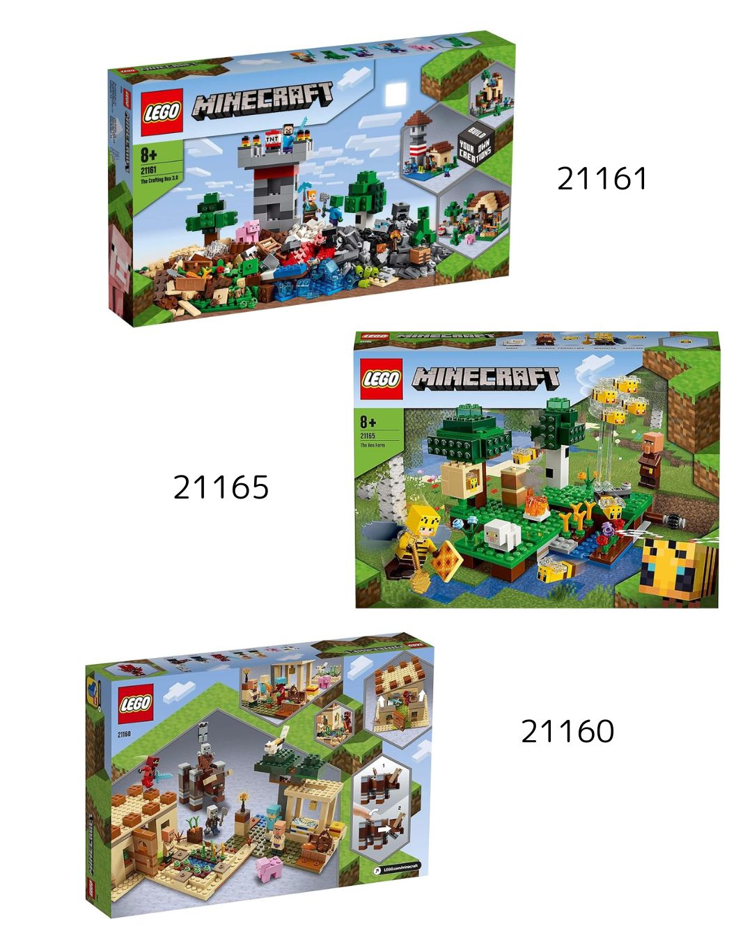 レゴ(LEGO)  マインクラフト 21160 21161 21165