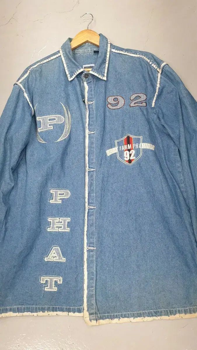 ファットファーム デニム オールドスクール シャツ ジャケット