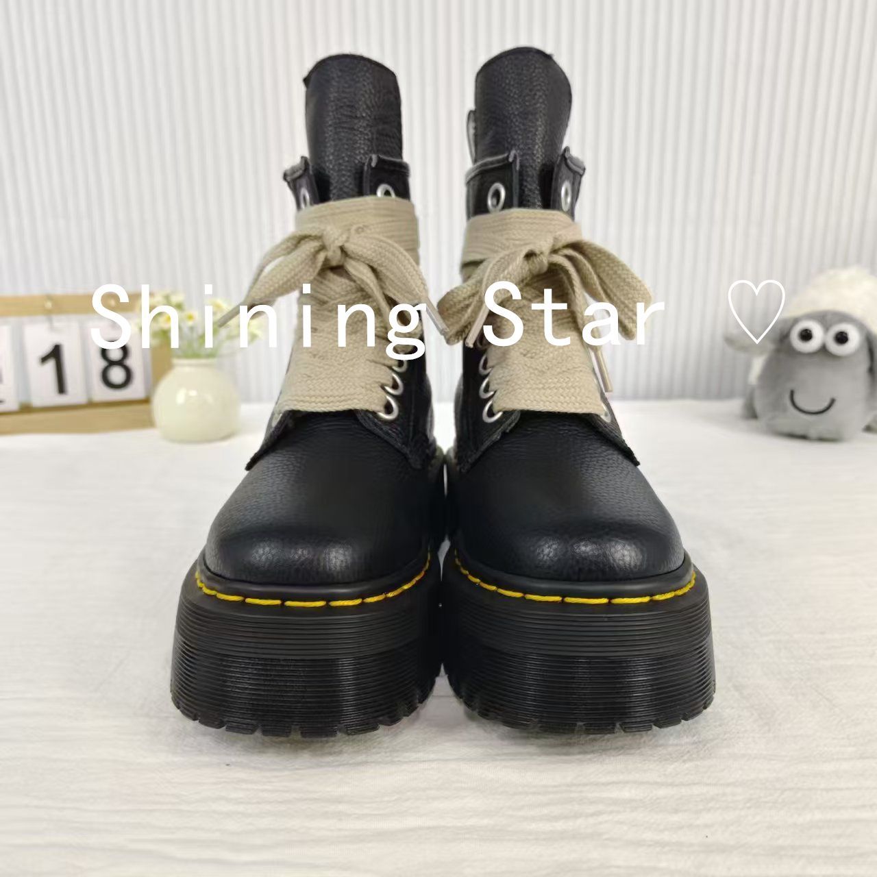 Dr.Martens×Rick Owens リックオウエンス × ドクターマーチンコラボ 1460 8ホール サイドジップブーツ - メルカリ