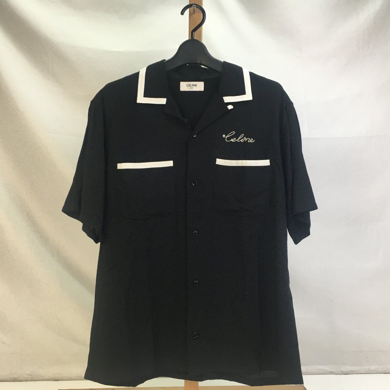 01w-3753 セリーヌ CELINE ブラック イタリア製 メンズ 21SS Loose 