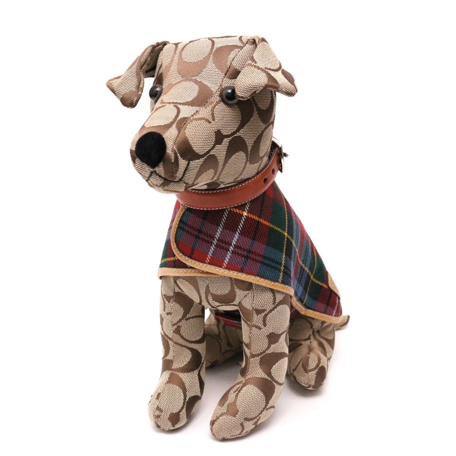 COACH　犬　ぬいぐるみ コーチ ドッグ ぬいぐるみ 犬 置物 インテリア ベスト付き タグ