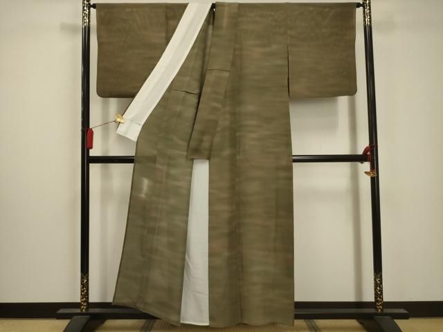 平和屋着物 夏物 虹色創家 本郷大田子 小紋 絽 霞文 暈し染め 正絹 AABA5614sx