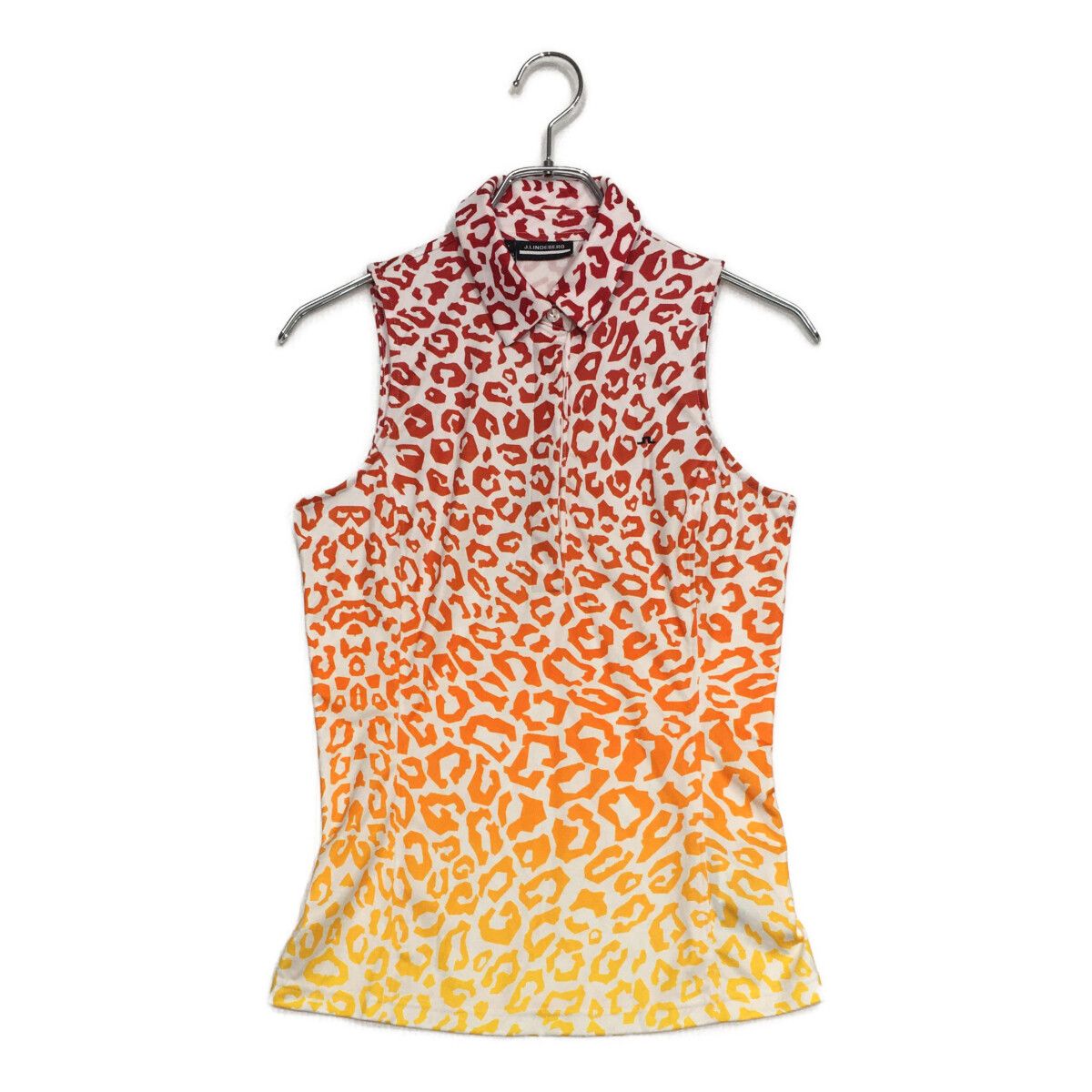 J.LINDEBERG ジェイリンドバーグ　ポロシャツ　レオパード　ヒョウ柄　L J.LINDEBERG ジェイリンドバーグ ポロシャツ レオパード ヒョウ