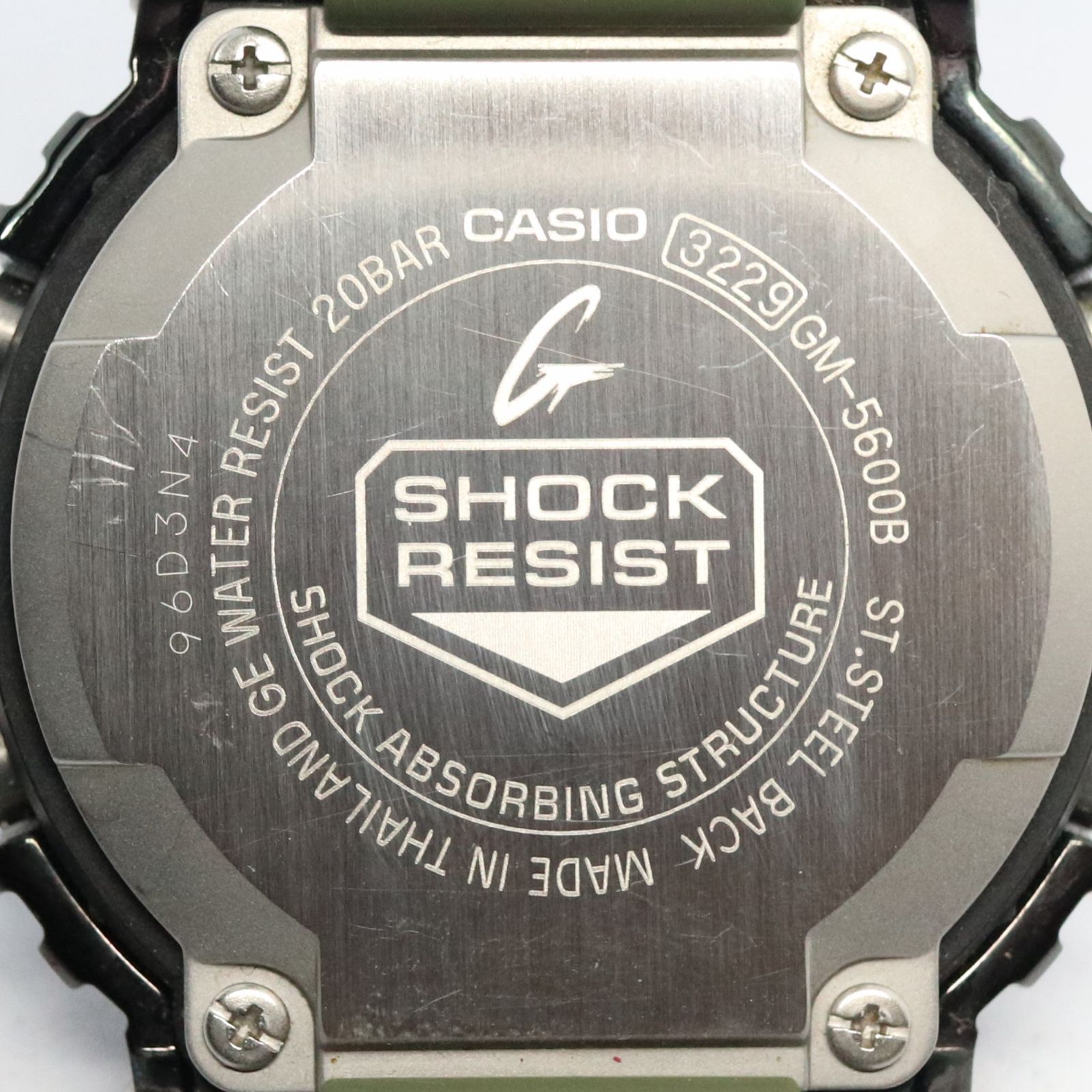 稼働品】G-SHOCK ジーショック CASIO カシオ GM-5600B-3JF グリーン 