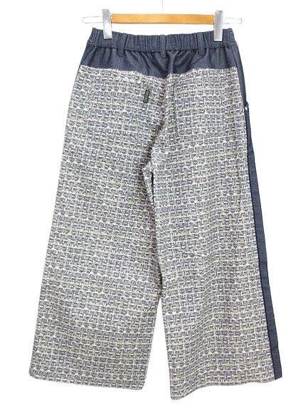 新品　インゲボルグ　リントンプリントデニムコンビクロップドパンツ インゲボルグ INGEBORG リントンプリント デニムコンビ
