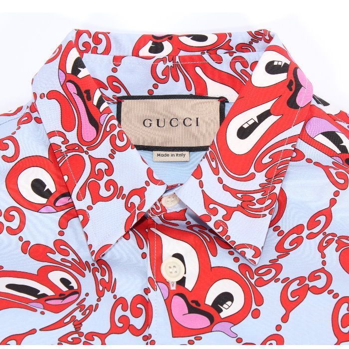 値下げ可 GUCCI 半袖シャツ ロング丈 レア 値下げ可 GUCCI 半袖シャツ ロング丈 レア