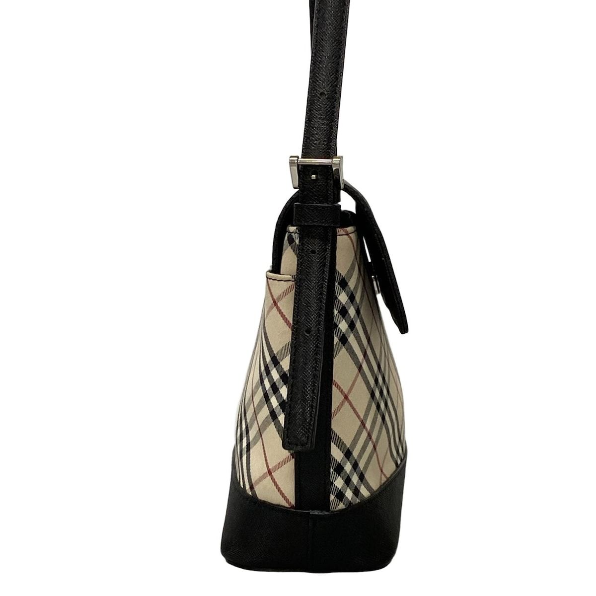 BURBERRY|Burberry バーバリー ショルダーバッグ ベージュ×黒×レッド チェック柄|ミニバッグ レザー