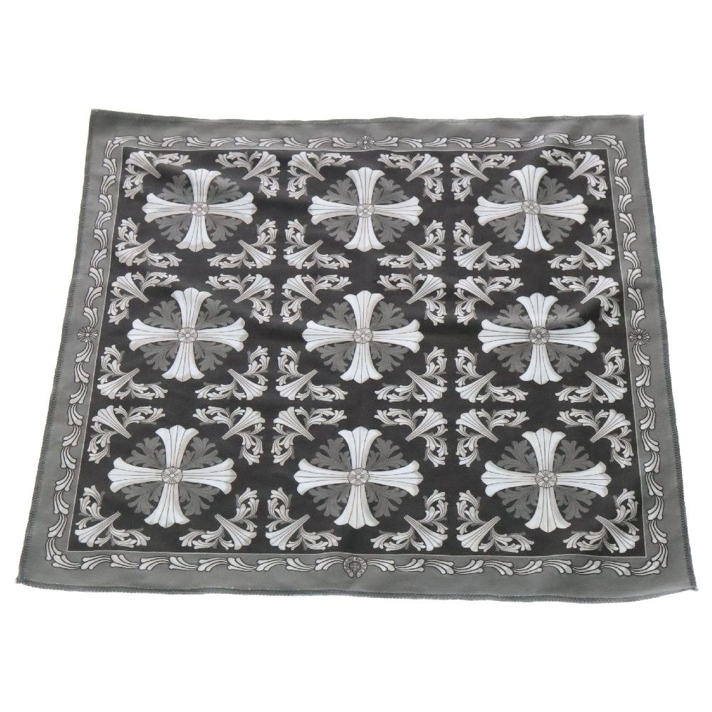 CHROME HEARTS クロムハーツ CH プラス 総柄 アイウェアクロス メガネ拭き グレー
