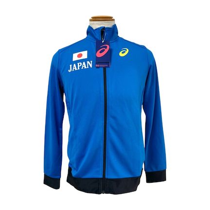 【新品・未使用】ASICS アシックス XTT342 トラックジャケット Mサイズ 新品未使用 ヴィクトリアブルー 日本代表