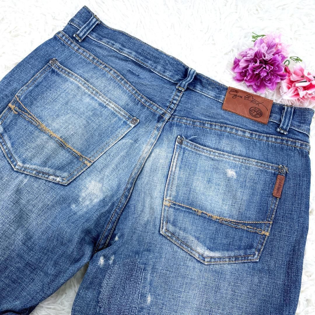 希少✨ Ezra Fitch デニムパンツ ダメージ加工 エズラフィッチ W32