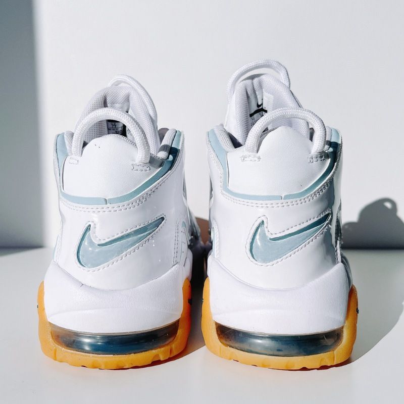 靴 NIKE AIR MORE UPTEMPO GS White Aqua Gum NIKE AIR MORE UPTEMPO GS