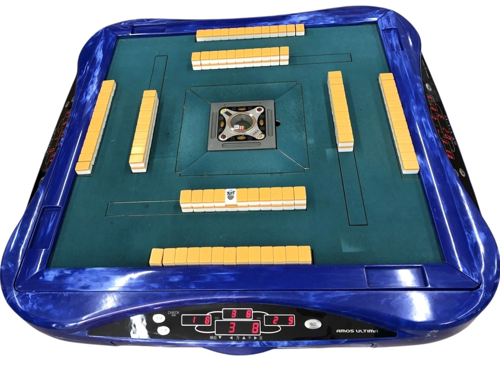 AMOS ULTIMA 全自動麻雀卓 アモス ウルティマ 動作 済み 通電OK 配牌 点数表示 済み 付属あり 大洋化学 直接引取可