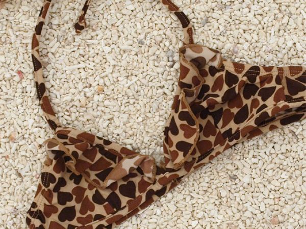 キッズカモフラハートビキニ 水着 キッズ