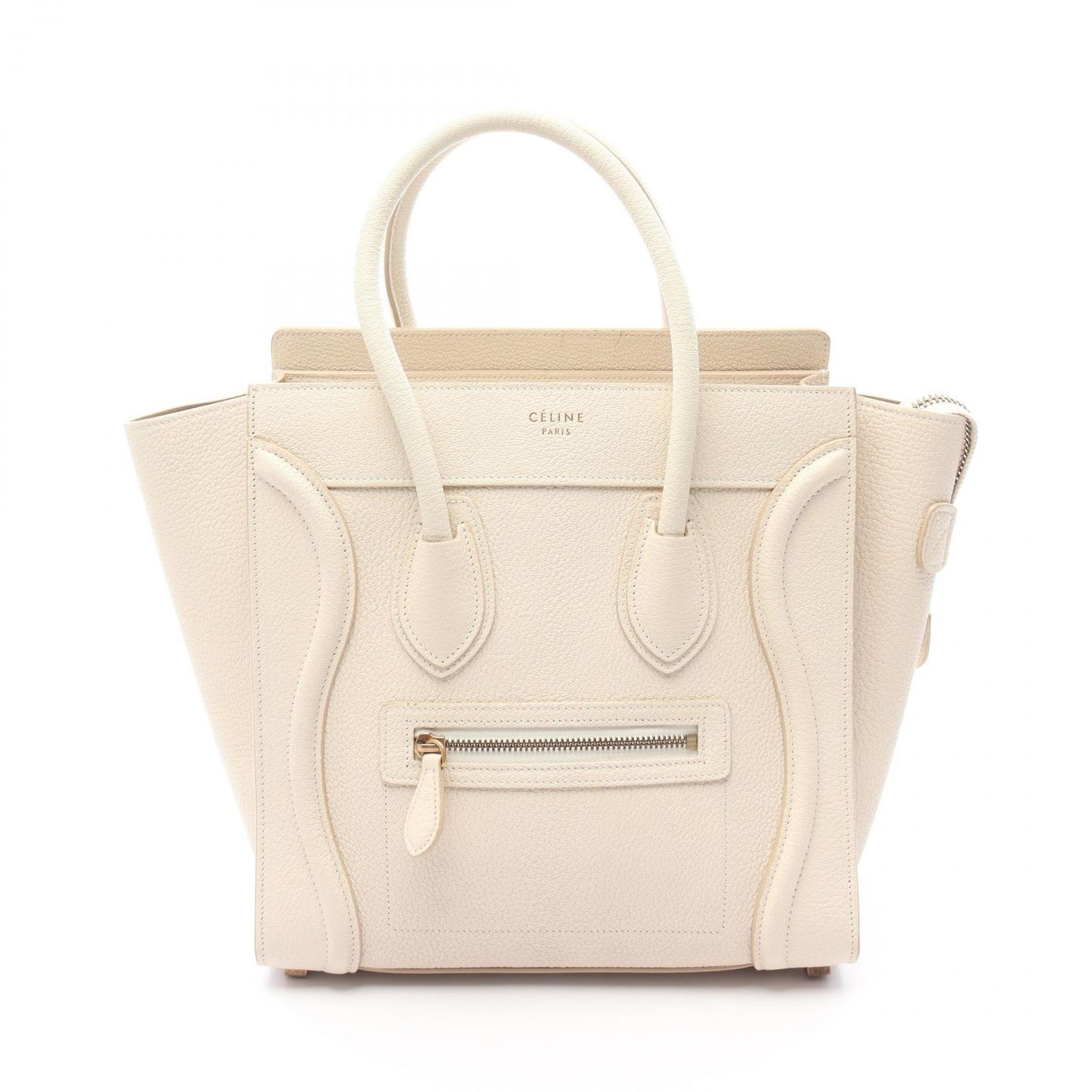 正規品　セリーヌ ラゲージマイクロショッパー celine アイボリー セリーヌ CELINE トートバッグ ラゲージ マイクロショッパー