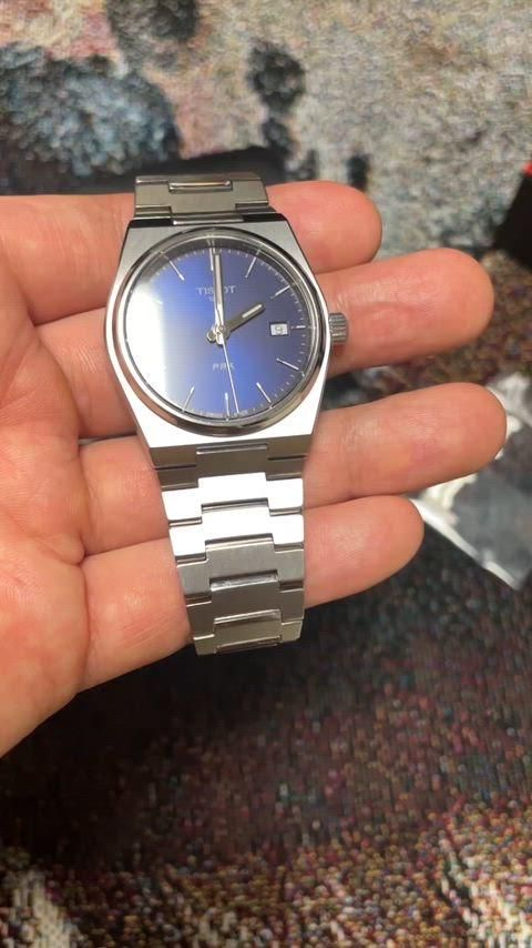 TISSOT PRX 35mm 青文字盤 ティソ 腕時計 TISSOT PRX ピーアールエックス 35mm ブルー文字