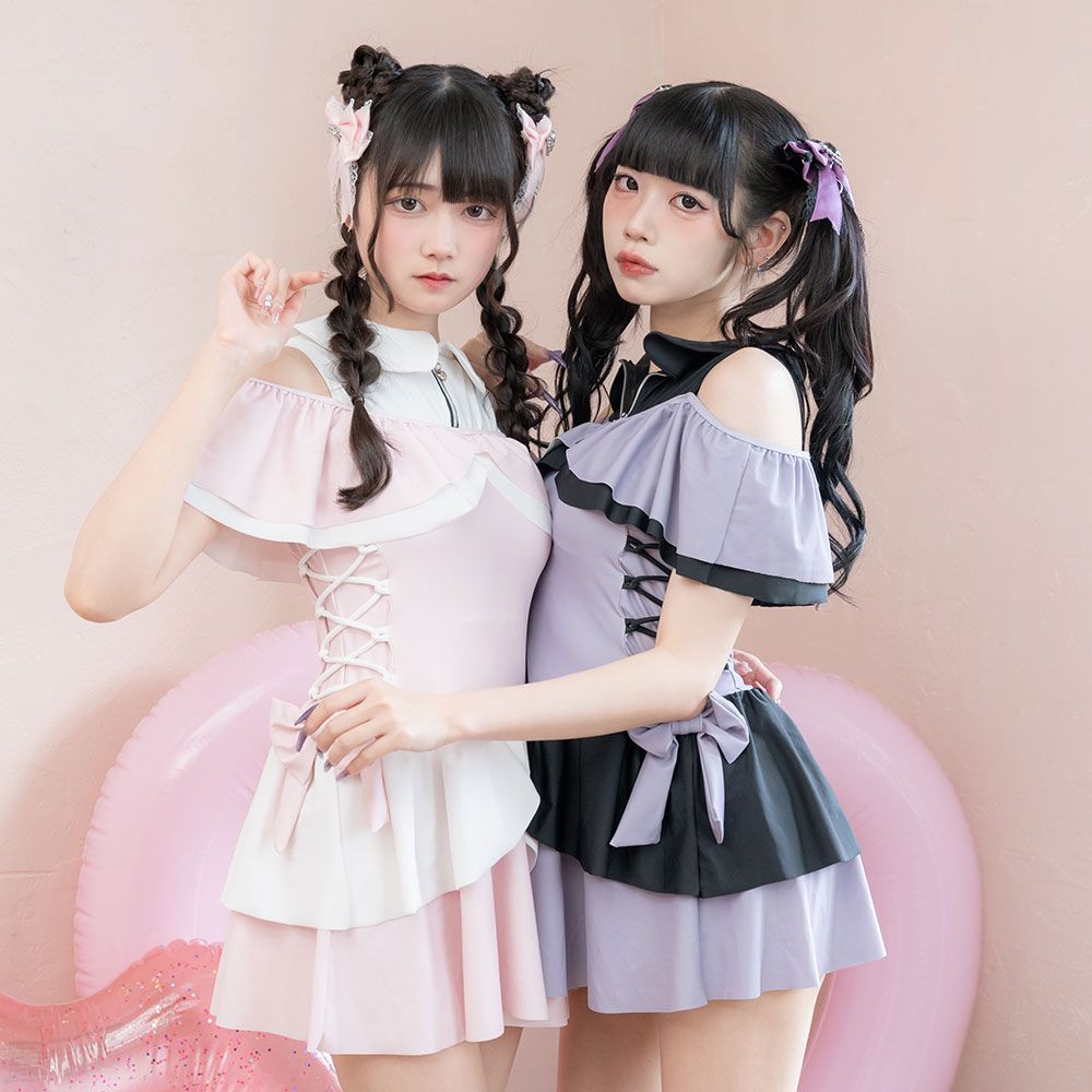 夢展望水着(ブルー) 夢展望公式 [新品未使用] 6WAYフィッシュテール水着