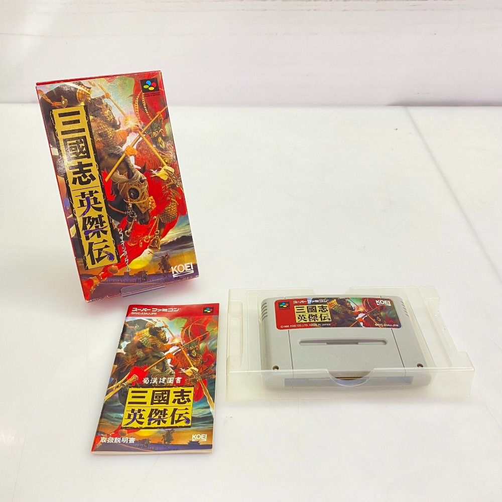 05w12483T KOEI 三國志 英傑伝 ゲームソフト スーパーファミコン
