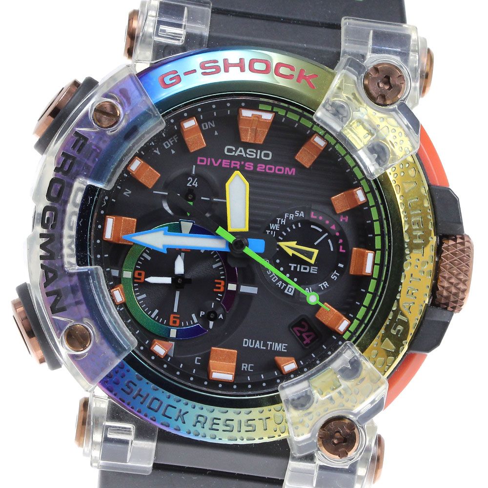 カシオ CASIO GWF-A1000BRT-1AJR G-SHOCK フロッグマン ボルネオ レインボー トード ソーラー電波 メンズ _817496