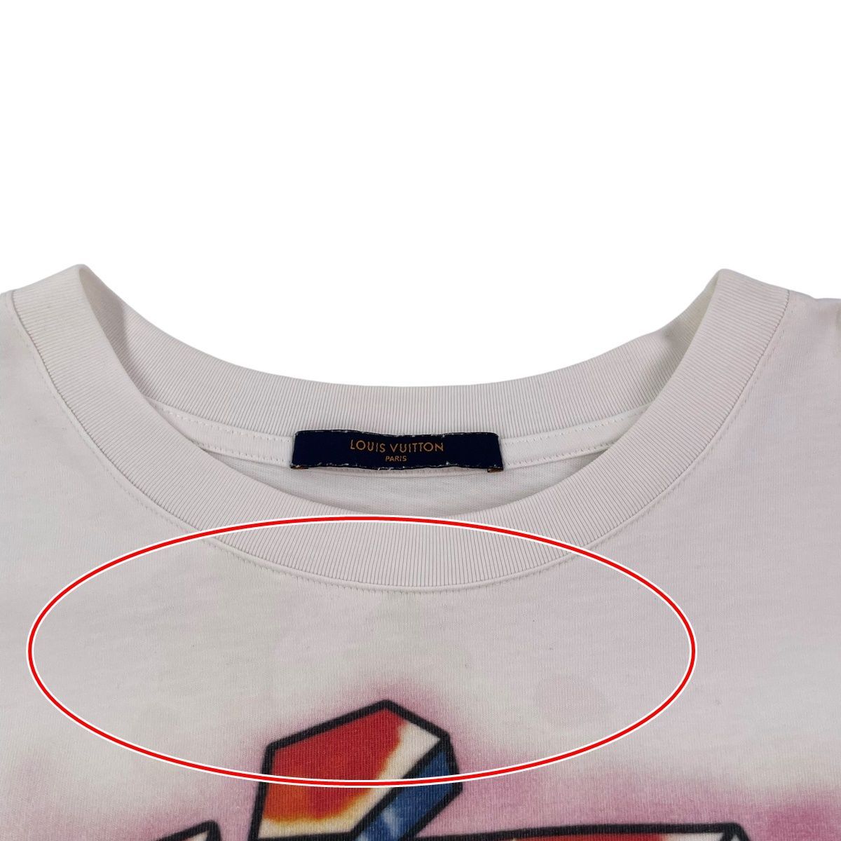 中古】 LOUIS VUITTON ルイ・ヴィトン グラフィット Tシャツ 1A9T6P L 