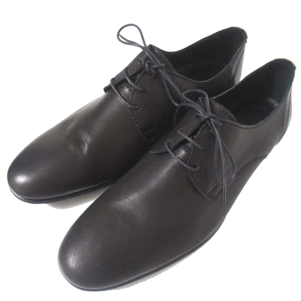 Y s Yohji Yamamoto ワイズ ヨウジヤマモト レザーシューズ ダービーシューズ サイズ4 約24cm ブラック レディース 古着