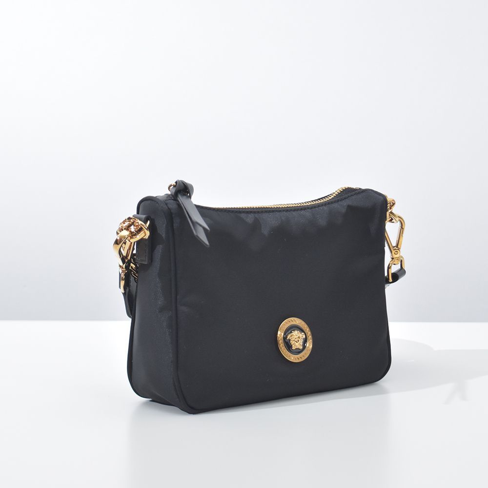 希少 ヴェルサーチ ショルダーバッグ ナイロン メデューサ ゴールド金具 黒 希少♡ VERSACE ナイロン ショルダーバッグ - メルカリ