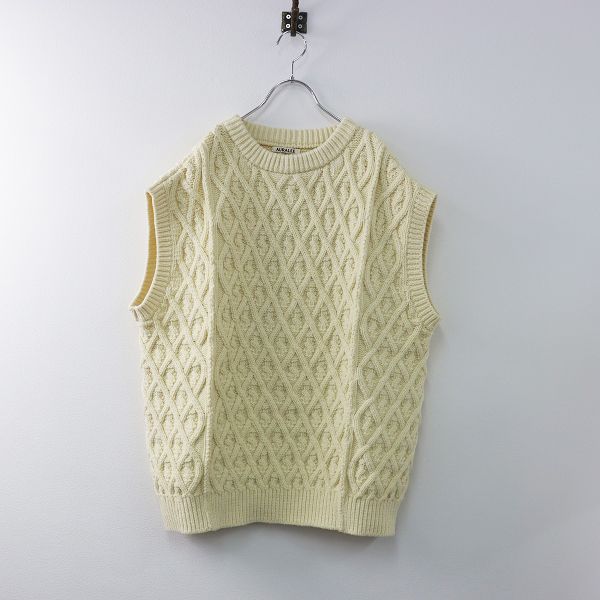 オーラリー Auralee アランニットベスト AURALEE アランニットベスト 新品