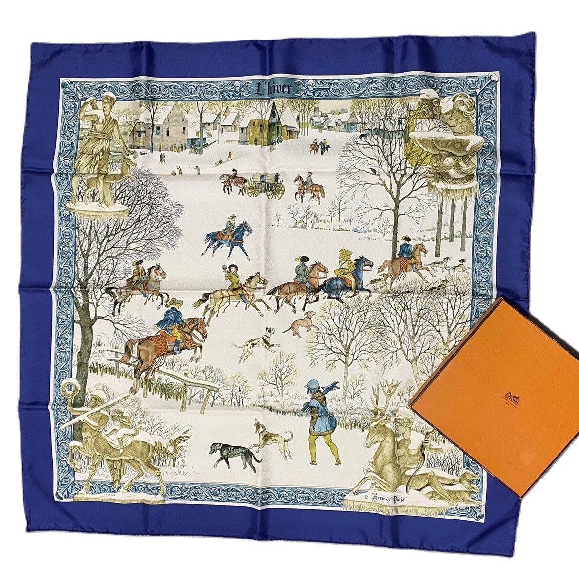 1480 Hermès HERMES エルメス Hermès - CARRE 90 L'hiver