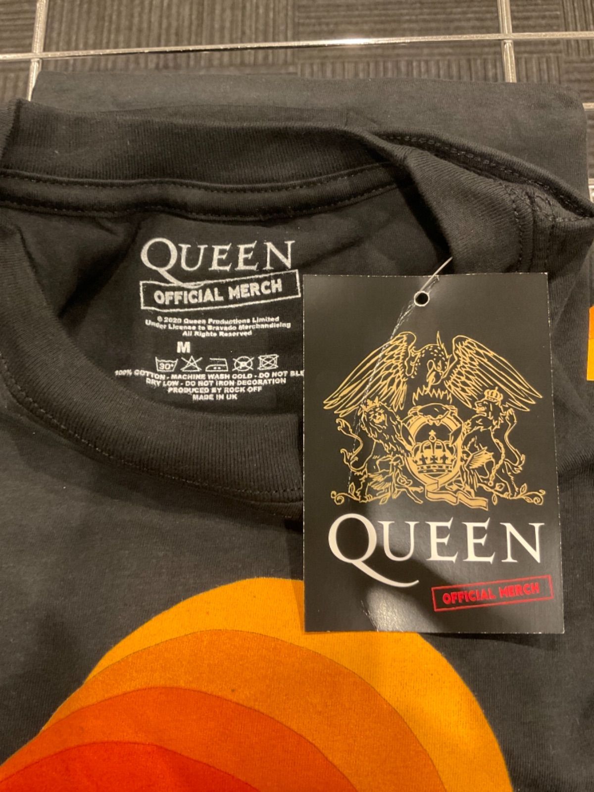 QUEEN クイーン バンドT ロゴ Tシャツ ロック 半袖 L 王冠 Tシャツ