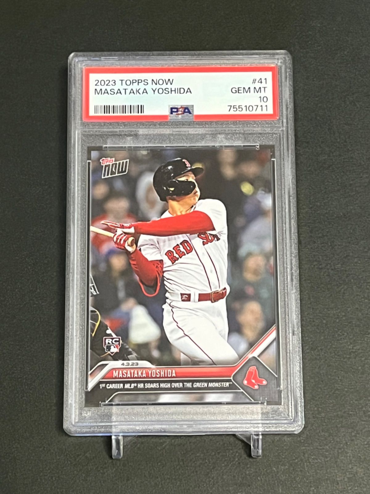 PSA10】吉田正尚ルーキーカード 2023 Topps now #41 メジャー初HR記念 