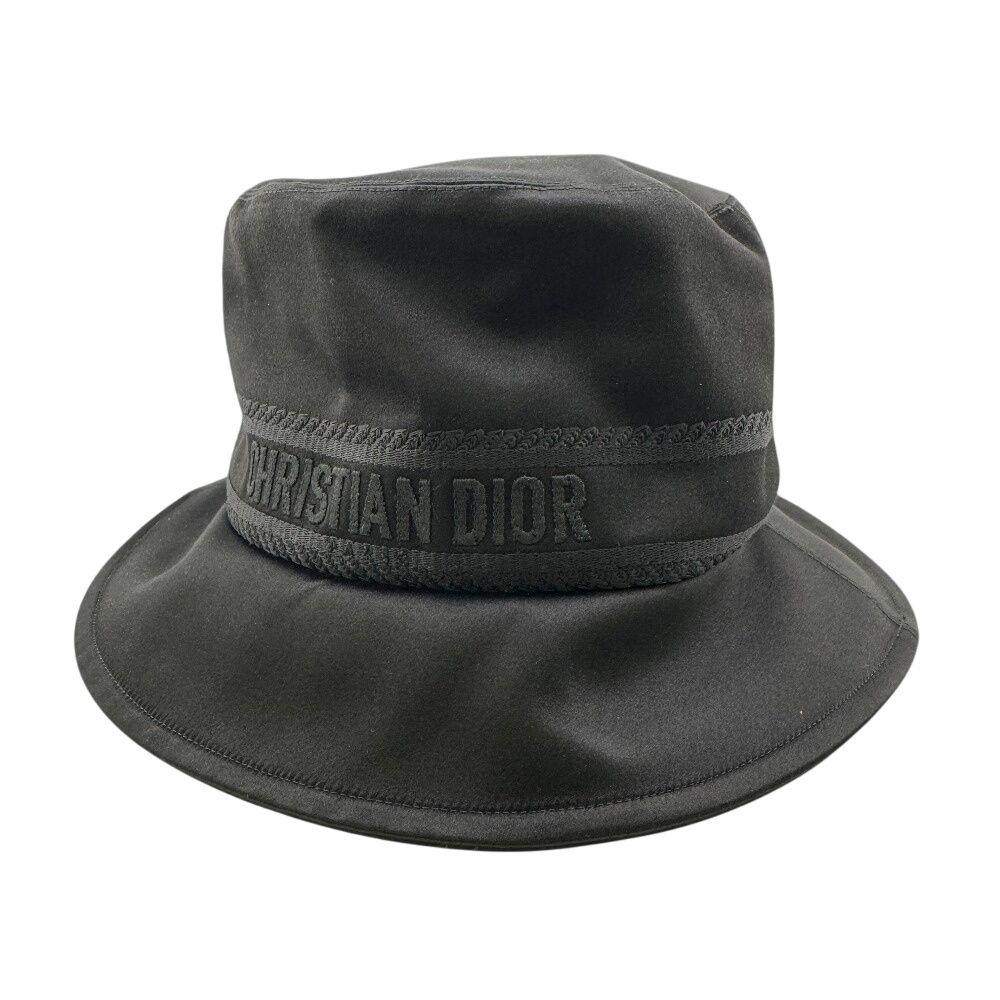 ５％OFF フォロワークーポン Christian Dior クリスチャンディオール TEDDY-D 34DBS923G160 帽子 ロゴ 刺繍 ハット ブラック メンズ