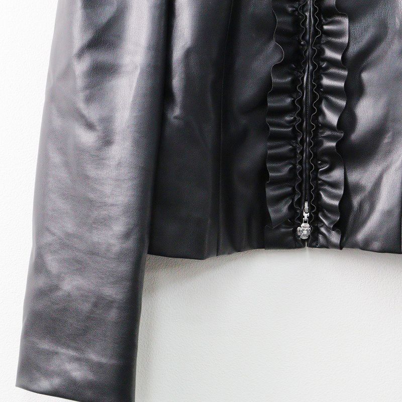 M's GRACY エムズグレイシー　フードフリルジャケット 38 ブラック M'S GRACY 2023 Autumn&Winter Collection | msgracy