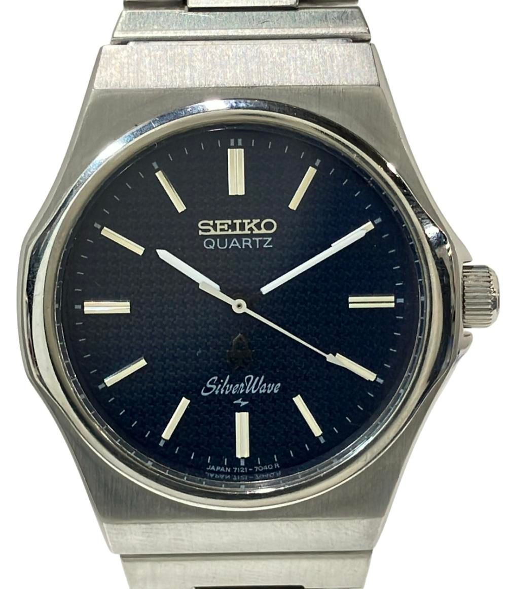 7121-703A SEIKO Seiko Dial Silverwave QUARTZ - WTS] DAINI SILVER 