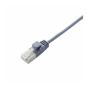 (まとめ)エレコム ツメ折れ防止スリムLANケーブル(Cat6準拠) LD-GPST/BU20