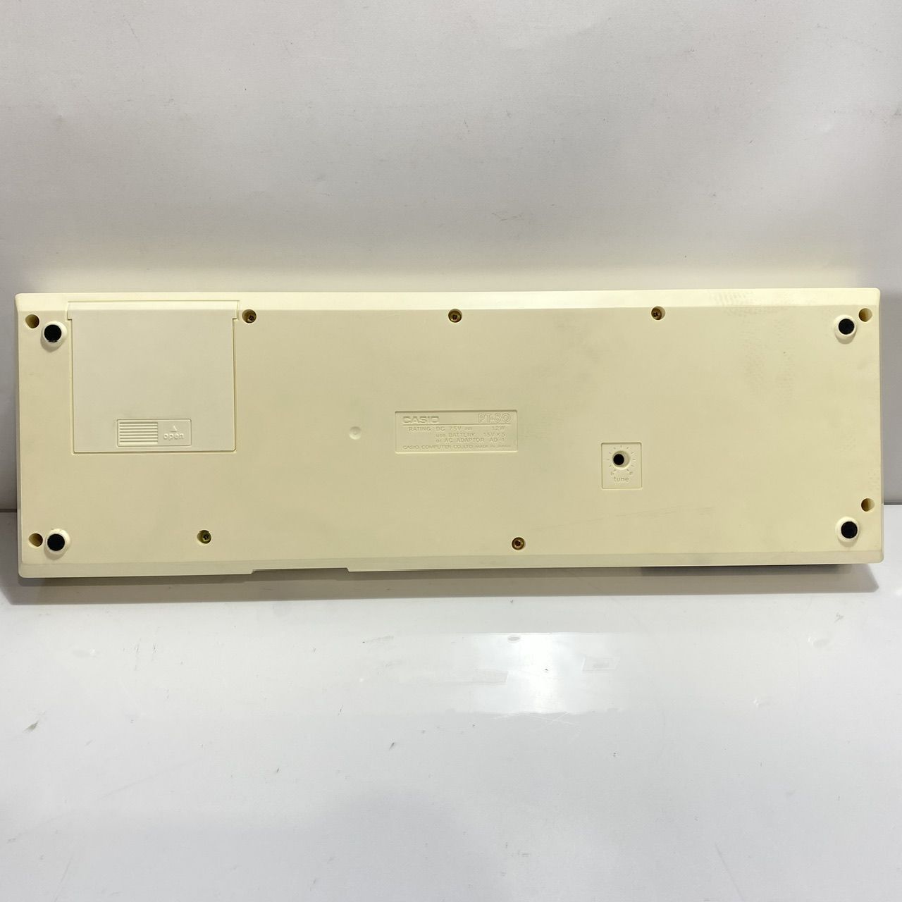 昭和レトロ　文房具屋　文具屋　CASIO　カシオ　看板　店舗用非売品 CASIO カシオ キーボード 昭和レトロ PT-80 (管理番号：OKU9758/G2-80